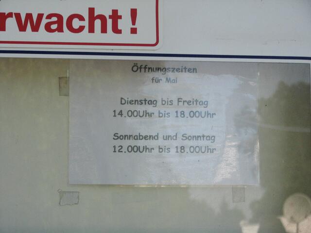 Öffnungszeiten Imbiss an der Badeanstalt