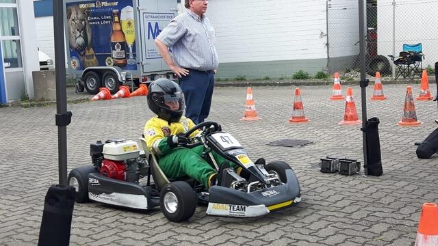 Elias und Wilfried am Start.