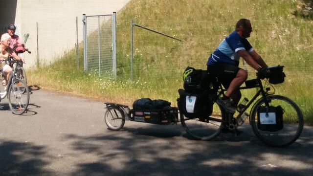 ...und sein Besitzer in Fahrt...