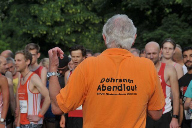 Letzte Instruktionen bevor der Lauf beginnt.
