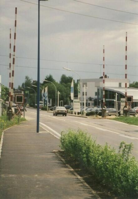 Hollabrunn, Österreich. Znaimerstraße.