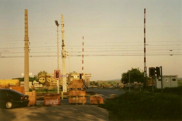 Retz, Österreich. Am Bahnhof.