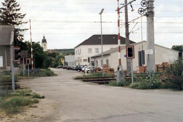 Retz, Österreich. Am Bahnhof.