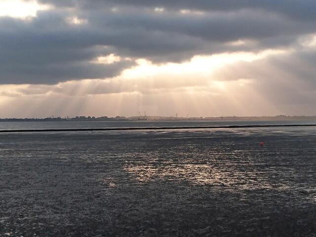 Abendstimmung über dem Wattenmeer
