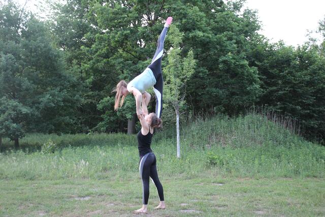 Eine gratis Turnvorführung gab es auch. Foto: NABU Langenhagen, Silke Brodersen