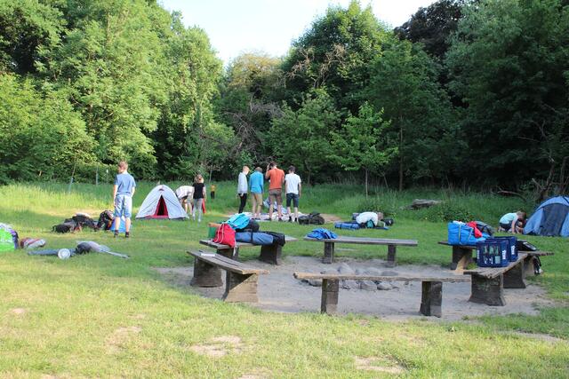 ...wohingegen mache der Älteren ratlos vor der Aufbauanleitung standen. Foto: NABU Langenhagen, Insa Brodersen