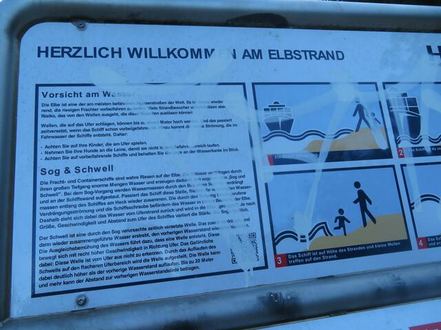 Wir  vorbei am Elbstrand