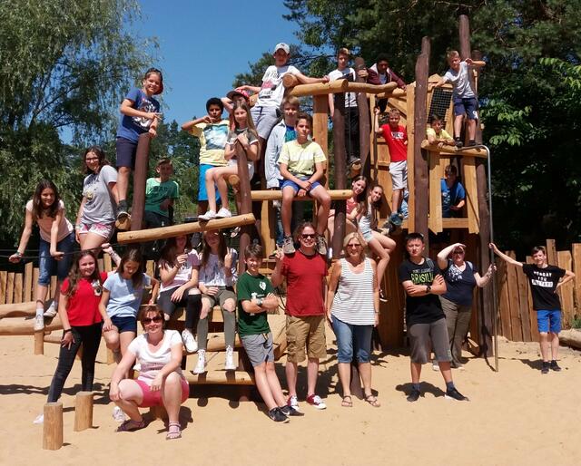 Der Spielplatz wurde natürlich zwischendurch auch genutzt!