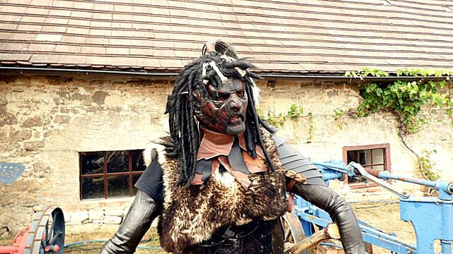 Ein "Ork" - die waren die Hingucker für die Kinder - Burg Querfurt zum Historischen Burgfest am 16.6.2018 !