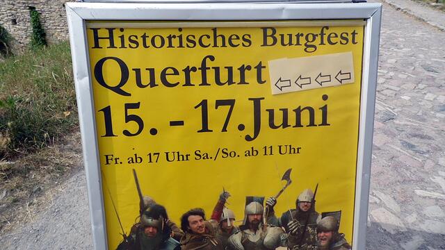 Burg Querfurt zum Historischen Burgfest am 16.6.2018 !