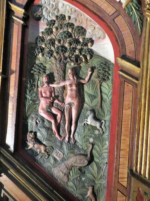 Bild an der Kanzel.