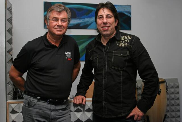 Siggi Schwarz mit Pete York | Foto: Kalle Linkert