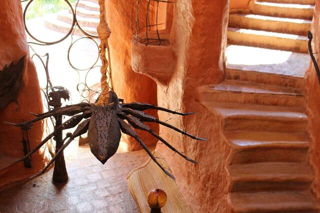 So eine Spinne mag nicht jeder an der Decke haben. (c) Michael Stauner