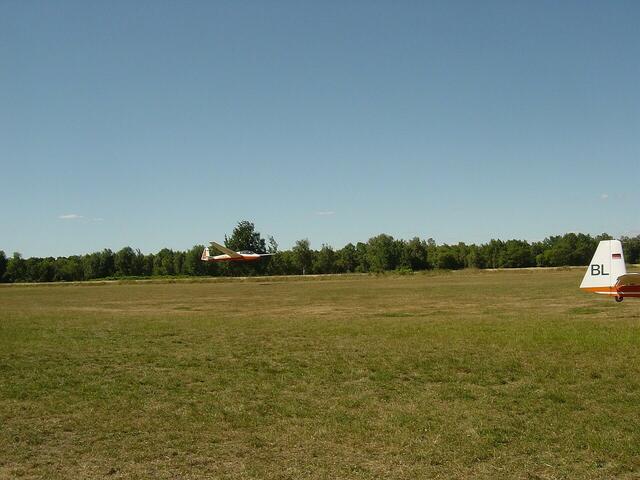 Landeanflug des Berichterstatters in Ehlershausen.