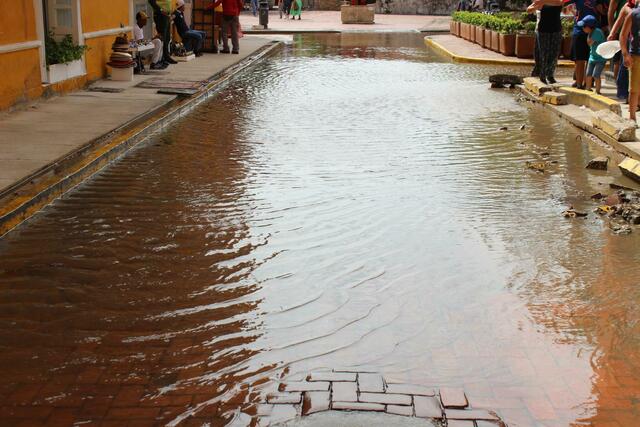 Cartagena hat ein Abflussproblem. (c) Michael Stauner