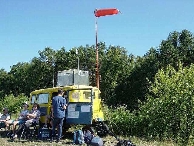 Die Flugleitzentrale.