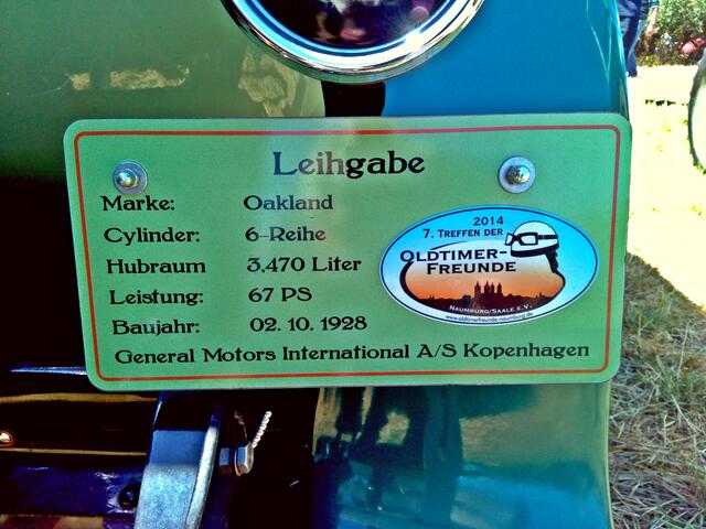 Der Odltimer Oakland Baujahr 1928 !