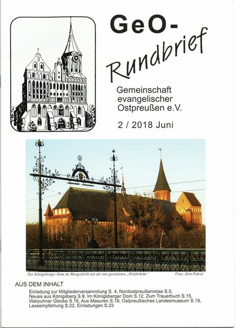GeO 2 / 2018 - http://www.gemeinschaft-ev-ostpreussen.de/  | Foto: wie vor