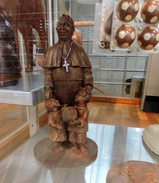 Papst Franziskus (in Schoko)