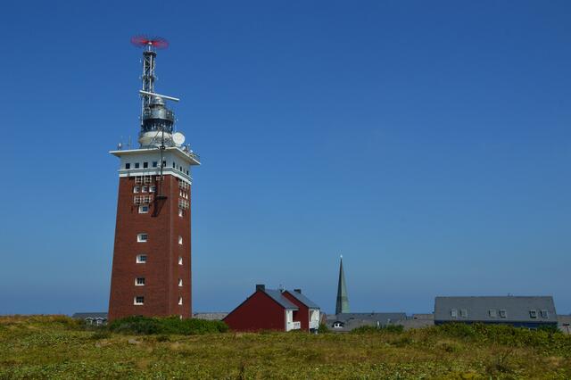 Der Leuchtturm von Helgoland.