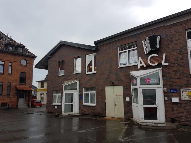 Das ACL-Clubheim in der Karl-Kellner-Str. 105 G, 30853 Langenhagen - leider bei Regen!