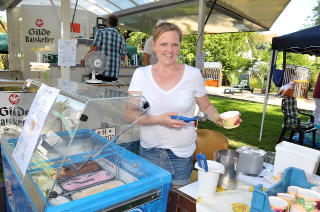 Ablühlung: Hier gab es leckere Eiscreme.