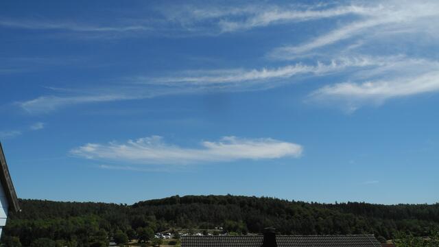 6: Aug. '18; 13:43h; viel Wind in großen Höhen