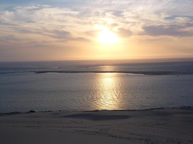 Sonnenuntergang am Golf von Biscaya.