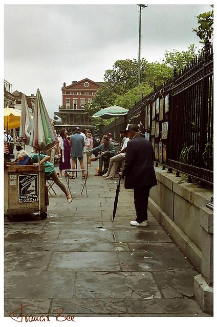 Verkäufer am Jackson Square