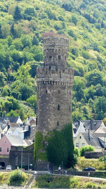 Ochsenturm,Rest der Stadtmauer von Oberwesel