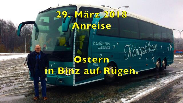 I. 29. März - 3. April 2018. Ostern in Binz auf Rügen.

29.03.2018 Anreise.
30.03.2018  Cap Arkona, Vitt und Fahrt mit der Cap Arkona an den Kreidefelsen entlang.