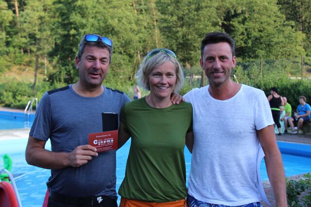 Schnellstes Mixed-Team und ebenfalls als Neueinsteiger in Landau dabei: "Knackig-Zackig-Upland" mit Iris Wilke-Frank, Jörg Stremme und Alex Hetzel.