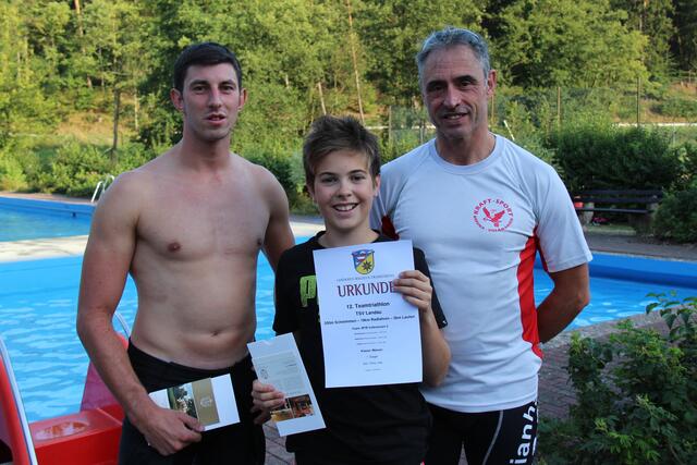 Die Gesamtsieger: MTB Volkmarsen 2 mit Mike Kochhaus, Lukas Klausen und Hermann Klaus.