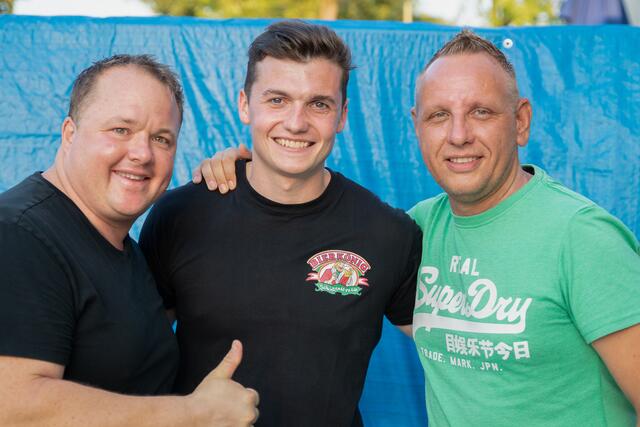 Friedberger Volksfest 2018 - Die Oranisatoren v.l.: Florian Eckardt, Sebastian Pfundmeir und Florian Koss