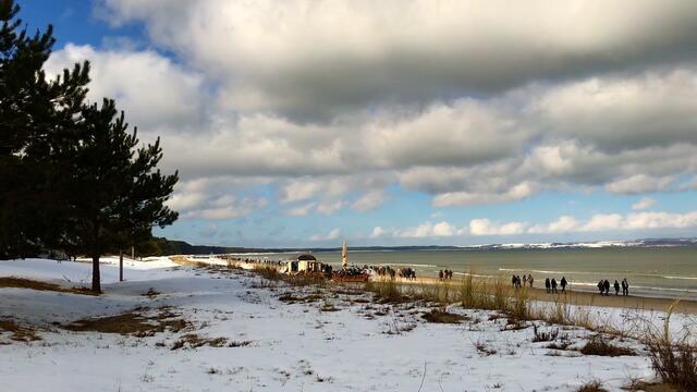 III. 29. März - 3. April 2018. Ostern in Binz auf Rügen.  Strand, Sonne, Möwen.
