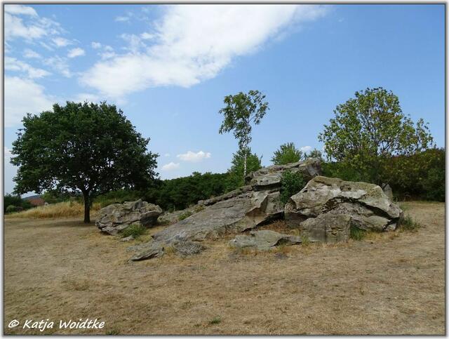 Archäologischer Erlebnispfad Großsteingrab Groß Steinum - Bockshornklippe Groß Steinum (Foto: Katja Woidtke)
