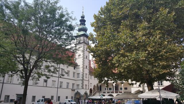 Klagenfurt Landhaushof, errichtet auf dem Gelände einer Herzogburg aus dem 13.Jhdt.