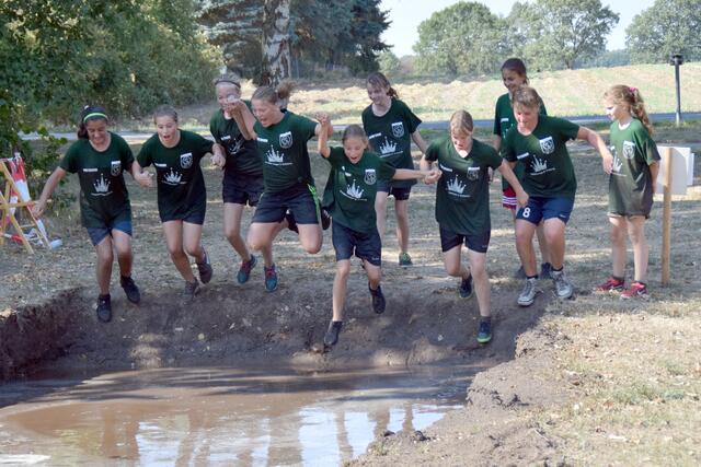 Godshornerinnen beim Gran-Schlamm-Team-Lauf 2018