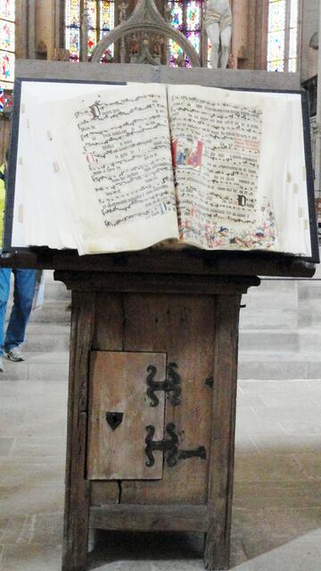 Notenblatt im Ostchor