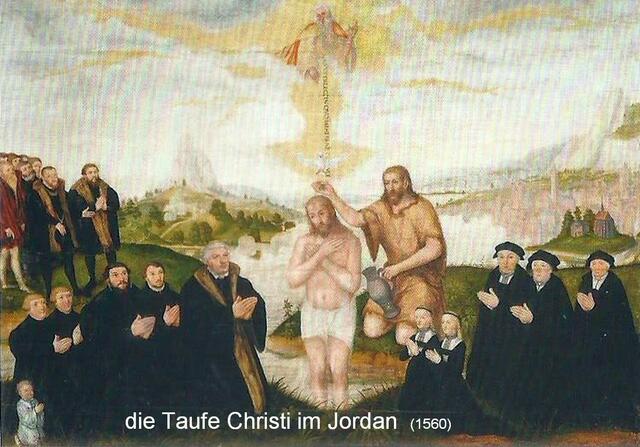 die Taufe im Jordan