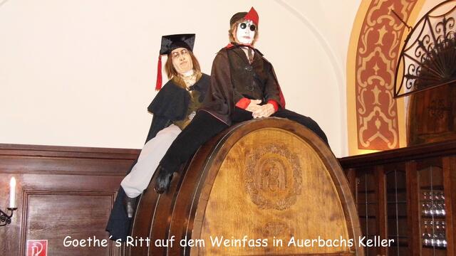 Goethe`s Ritt auf dem Weinfass