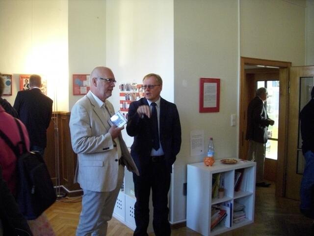 Werner Backeberg und Andreas Staas (Ortsbürgermeister Obershagen/CDU)