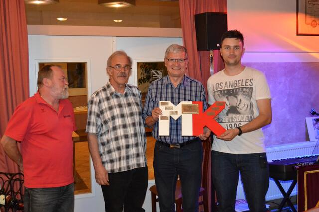 Die Gewinner des Martin-Kerle-Cup. (von rechts) Josef Heil und Raymund Aigner.