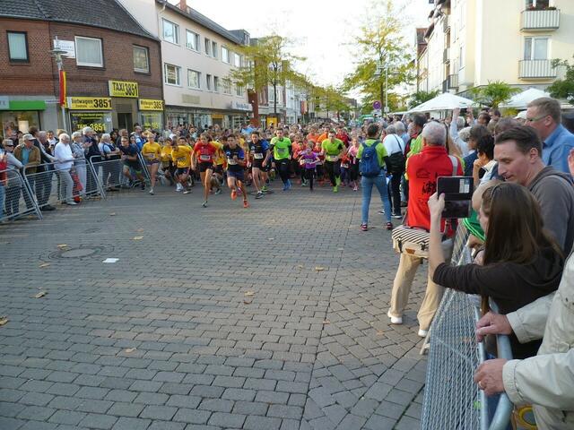 Start 2 km Lauf.