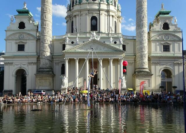 "Buskers Festival 2018" auf dem Wiener Karlsplatz