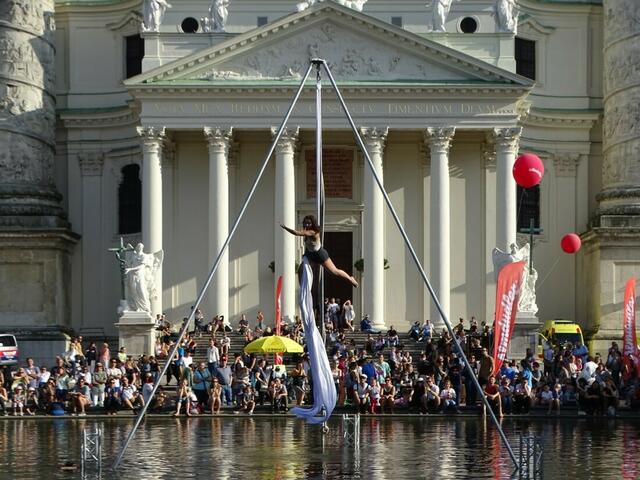 "Buskers Festival 2018" auf dem Wiener Karlsplatz