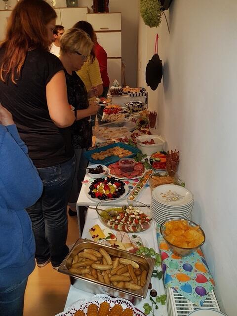Ein unglaublich großartiges Fingerfoodbuffet - das schafft man nur gemeinsam !