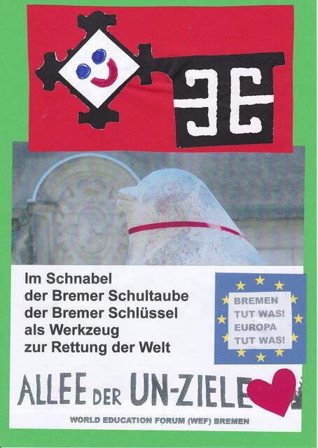 BREMER SCHLÜSSEL im Wind der Veränderung auf der Allee der UN-Ziele