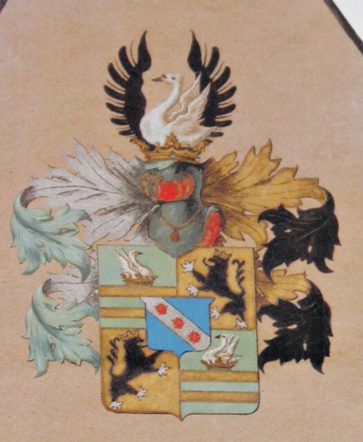 Familienwappen von Goldammer (Quelle: Buch 'Plausdorf von seinen Ursprüngen bis zur Gegenwart')