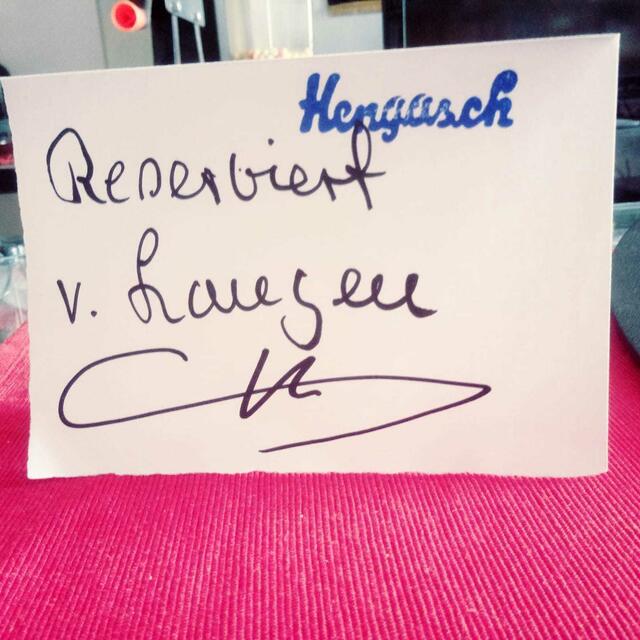 Unser Tisch ...